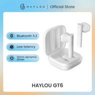 【Tech-savvy】 Haylou Gt6 Tws Wireless Headphone Bluetooth 5.2 Low Latency 12mm Dynamic Driver Earbuds