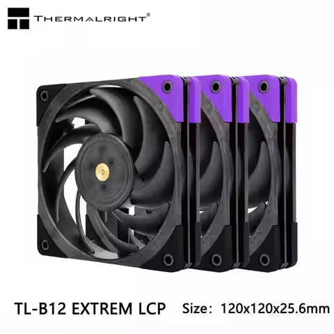 Thermalright TL-B12 EXTREM LCP 12CM Case Fan Double Ball Bearing Full LCP High Molecular Polymer Mat