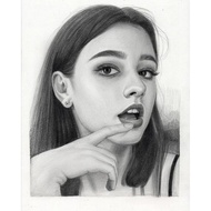 [ 1st anniversary ] face sketch, face image, portrait, best birthday gift