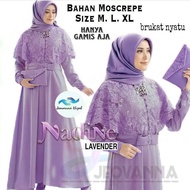 / Gamis brokat / Baju Muslim Wanita 2021 / Gamis Wanita NADINE MAXY