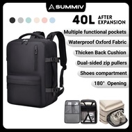38L/40L Travel Backpack Expandable Waterproof Laptop Bag 16 Inch Shoe Compartment Beg galas旅行包背包