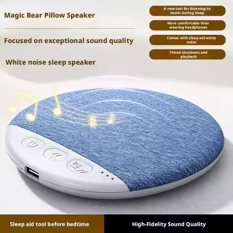New Mini Sleep Bluetooth Speaker White Noise Nature Sounds Wireless MP3 Music Player Ultra-Slim Desi