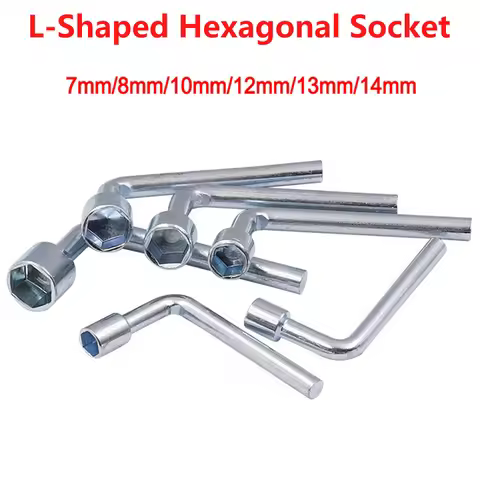 7/8/10/12/13/14mm L-Shaped Socket Wrench Hexagonal Wrench Multi Triangle Wrench Mini Socket Wrench H