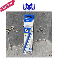 6 - 12 pcs Deli EC001-2B 2B Pencils - with eraser, triangular body (C001)