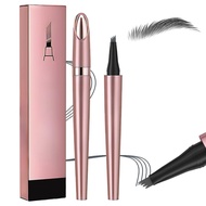 Magic Waterproof 3D Eyebrow Pencil with 4 Pointed Micro-Blade Eyebrow Pencils 4 Points Eyebrow Penci