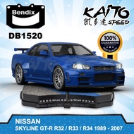 Bendix Front Brake Pad DB1520 Nissan Skyline GT-R R32 R33 R34 Brembo Twin Pot 1989 - 2007 GTR