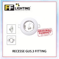 FFL Recesse GU5.3 Fitting White#FF Lighting#GU5.3 Holder#GU5.3 Casing Frame#Downlight Housing#Spotlight/Eyeball Fitting