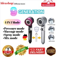 【Ideashop】  9TH generation Orginal Germany 🇩🇪4 In 1 High Pressure Shower Head With Filter Pressurize