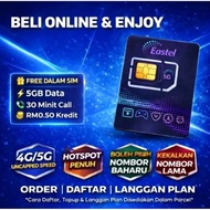 🚀Simkad Eastel Data Besar 300GB/500GB/700GB/999GB🚀