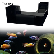 Ioensy Aquarium Underground Tunnel Viewing Tunnel Aquarium Corner Tube Easy Installation Black Porta