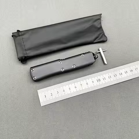 MIT UTX 85 OTF CNC Aviation Aluminum Tactical gear combat Surviva Outdoor Camping Defense Pocket EDC