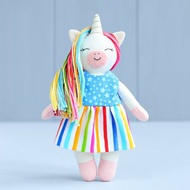 數碼 PDF 迷你獨角獸娃娃縫紉花樣