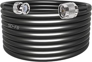 TUOLNK N to BNC Coax Cable N Male to BNC Male Low Loss Coaxial Cable 5D-FB 32.8ft(10M) N-Type BNC Ca