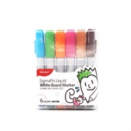 MONAMI SigmaFlo Liquid 220 Whiteboard Marker Set B (6 Colors)