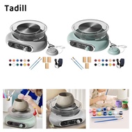 [dksqer] Mini Pottery Wheel Kit Removable Basin Electric Pottery Machine Ceramic Making Machine for 