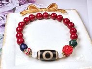 Tibetan Dzi Beads Heaven and Earth Dzi Beads 藏传老矿天地天珠 19.4x9.9mm