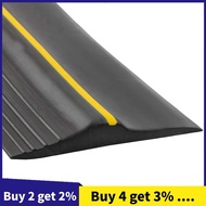 Universal Garage Door Bottom Threshold Seal Strip Weatherproof Rubber (10Ft, Black)