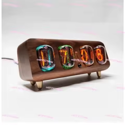 IN12 Nixie Tube Simple Bluetooth Control Lamp Table Clock Alarm True Glow Tube