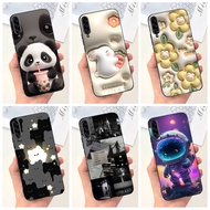For Samsung Galaxy A90 5G Cute Cartoon Case Samsung A90 5G SM-A908B Soft TPU Black Silicone Phone Ca