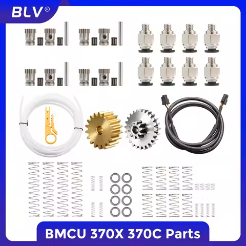BLV®BMCU 370X BMCU 370C Repair Parts Pneumatic Fitting Gear Kit 370X Spring Kit 370C Spring Kit Plas