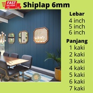 Kayu Shiplap 6mm | Shiplap | MDF Board Shiplap | Wainscoting Kayu | Shiplap Wainscoting | Shiplap Board | Shiplap Wall