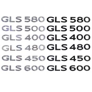 3d ABS Black Chrome Car Letters Trunk Emblem Logo Sticker For Mercedes Maybach GLS600 GLS500 GLS450 