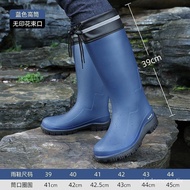 Shoe Cover Thickening and Wear-Resistant Rubber Boots Waterproof Shoes Rain Boots Men's Rain Boots Men's High-Top Silico