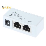 A&W 12V - 48V Passive POE injector for IP Camera VoIP Phone Netwrok AP device