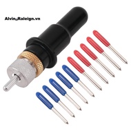 1Pc  Blade Holder Black Colour +5 Pcs 45 + 5 Pcs 60 Degree Refine  Redsail Cutter Plotter Cutting Bl