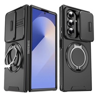 Shockproof Finger Ring Holder Phone Case for Samsung Galaxy Z Fold7 5G Fold6 Fold 7 ZFold7 Fold 6