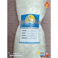 Jaring Ikan 0.20mm x 1-1/2'' x 60MD Pukat Ikan Belanak | Mata Lintang & Tegak | Tangsi | Fishing Net