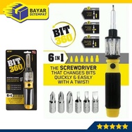 Screwdriver BIT 360 6 in 1 Screwdriver Bit-360 Bit360 Tools Set All In One Multipurpose Multifunctio