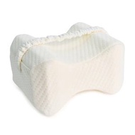 泡棉腿枕、帶舒適帶的矯形腿枕、用於背部、坐骨神經痛、臀部、膝蓋、懷孕和側睡支撐的記憶泡棉枕頭