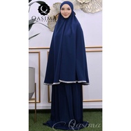 Telekung Qasima Travel Galactic Dark Blue, patuh syariah