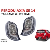 PERODUA AXIA SE TAIL LAMP FULL WHITE ALBINO LAMPU BELAKANG PUTIH BRAKE LIGHT WHITE  后尾灯