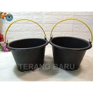TC 2 GALLON UP BUCKET | Black Plastic Bucket | SMALL, THICK, UNBREAKABLE PLASTIC BUCKET | PLASTIC UN