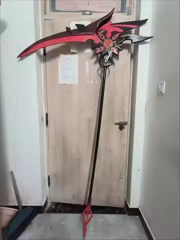 Arlecchino Cos Luminous Sickle Weapons Game Genshin Impact Cosplay Prop Halloween Christmas Fancy Pa