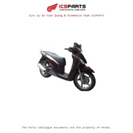 Plastic Set - Cover - Cover for HONDA Sh 125&150 Year 2009-2011 Brown (Dark)-Yr 303 Z1,Z3(125Cc)Z2,Z