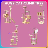 Premium Large Cat Tree House Wood Cat Condo Bed Scratcher House Cat Tower Hammock Cat Climbing Cat Scratcher House