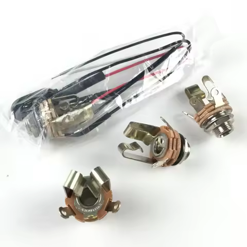 1 Piece SWITCHCRAFT 1/4" Stereo Output Jack Electric Guitar/Bass Short Open Electric Guitar Jack