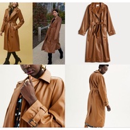 9West Faux Leather Trench Coat Minor (with slide 2) (36-1)