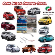 Cover Wiper Chrome Plug & Play Krome Wiper Cermin Belakang Full Set Cover Myvi Viva Alza Axia Kenari