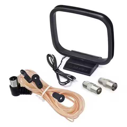 L22A-FM Radio Dipole Antenna 75 Ohm AM Loop Indoor Antenna For Car Radio For Home Stereo Receiver Mu