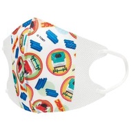 日本 Skater - Plarail - 新幹線火車 - E5 E6 - 日本 Skater 兒童立體口罩 (7個裝) [4歲或以上適用] [平行進口]