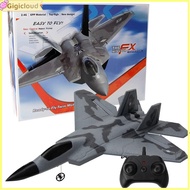 Gigicloud FX822 Remote Control Airplane F22 Fighter Aircraft USB Rechargeable Foam RC Glider Model T