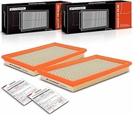 A-Premium 2-PC Engine Air Filter Compatible with Infiniti, Nissan, Saab & Subaru - 350Z, Altima, Fro