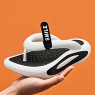 IEAGO EVA Men Beach Thick Sole Soft Breathable Sliders Casual Flat Platform Sandals