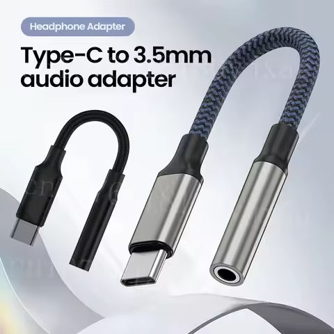 USB C to 3.5mm Headphones AUX Audio Cable USB Type C Male TO 3.5 Jack Earphone Adapter For Samsung i