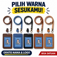 Employee ID Card Holder Lanyard NameTALI TAG + Employee Card Clip - ETINA Store