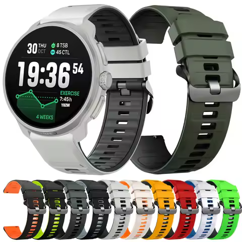 Watch Strap 22mm Breathable Silicone For SUUNTO Race 2 Race S Run Ocean Vertical Bracelet Wristband 